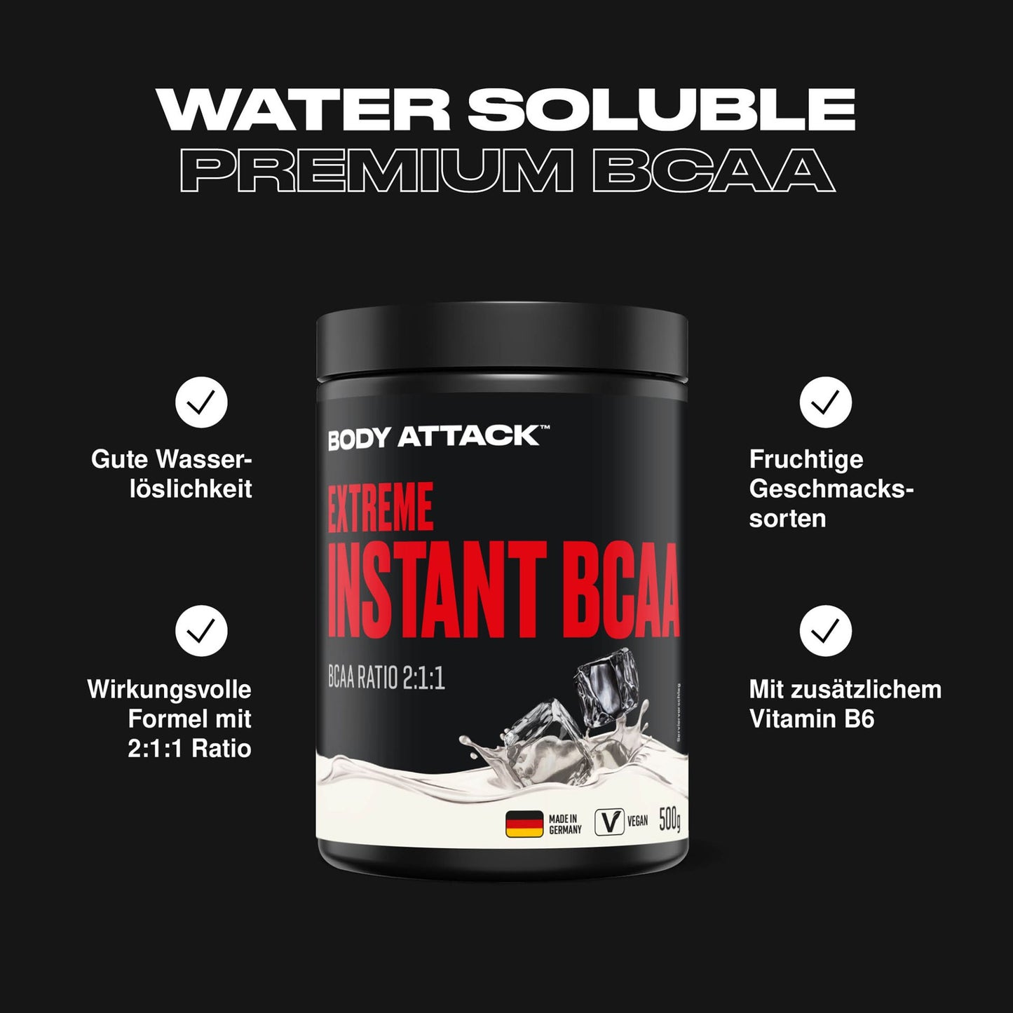 Body Attack Instant BCAA Extreme 500g