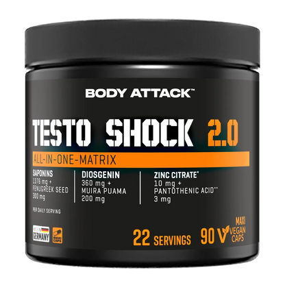 Body Attack Testo Shock 2.0 - 90 Kapsel