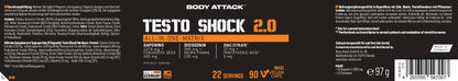 Body Attack Testo Shock 2.0 - 90 Kapsel