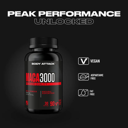 Body Attack Maca 3000 - 90 Caps