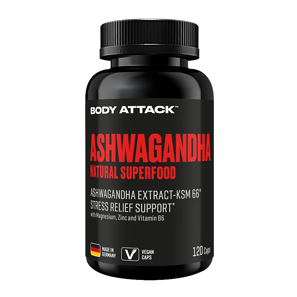 Body Attack Ashwagandha 120 Kapseln