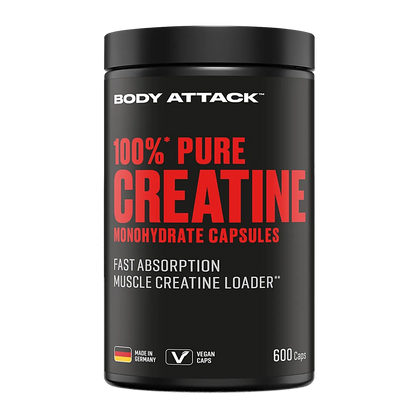 Body Attack 100% Pure Creatine 600 Kapseln