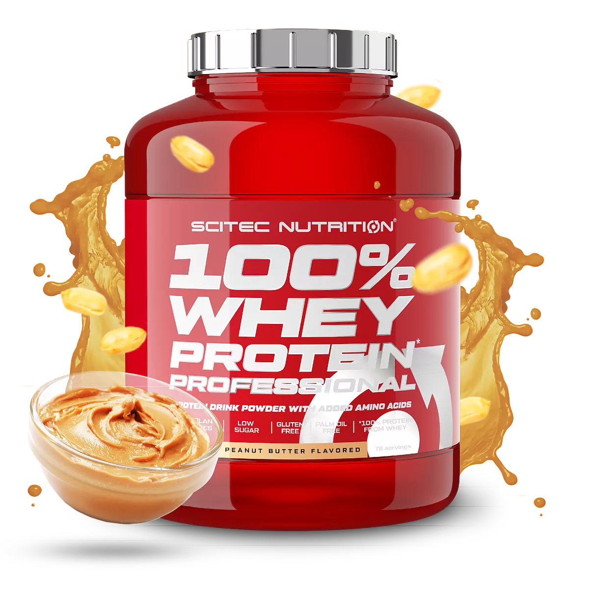 Scitec 100% Whey Professional 2350g (Bundle 60 Tage)