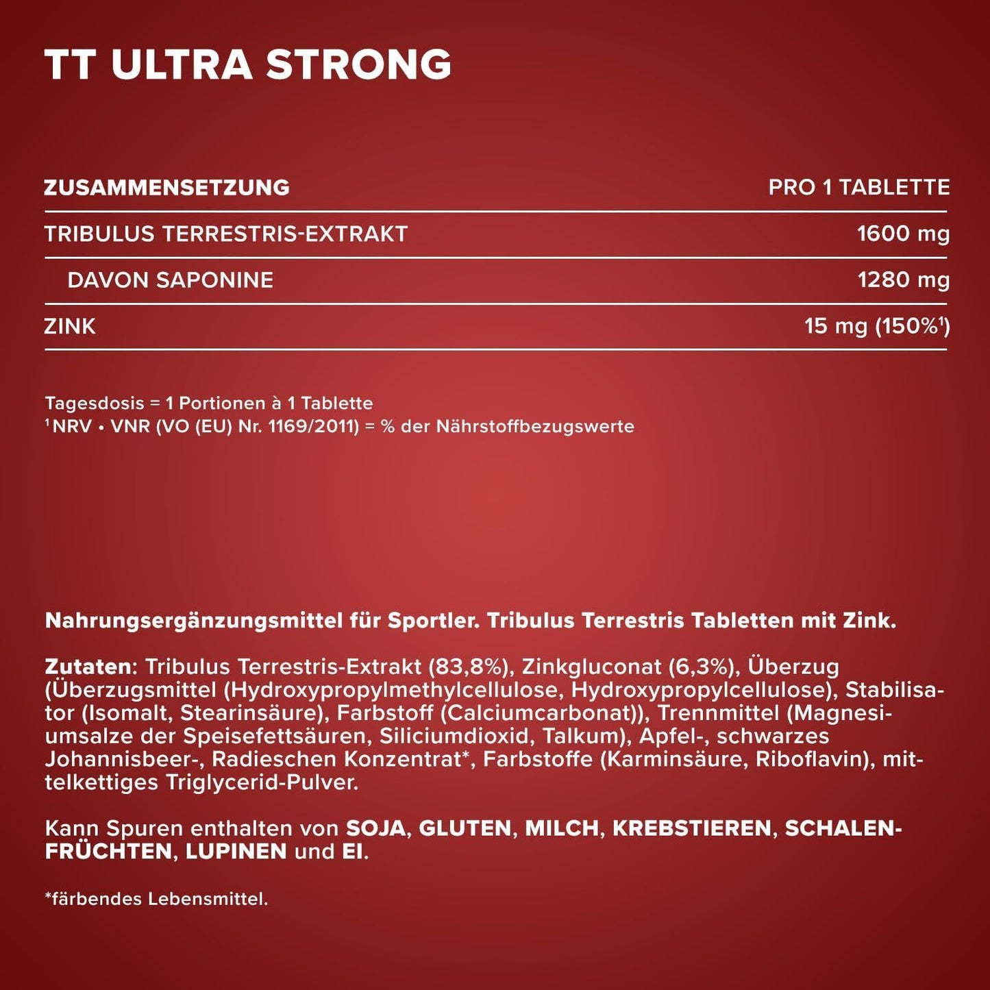 IronMaxx TT Ultra Strong - 180 Tabletten