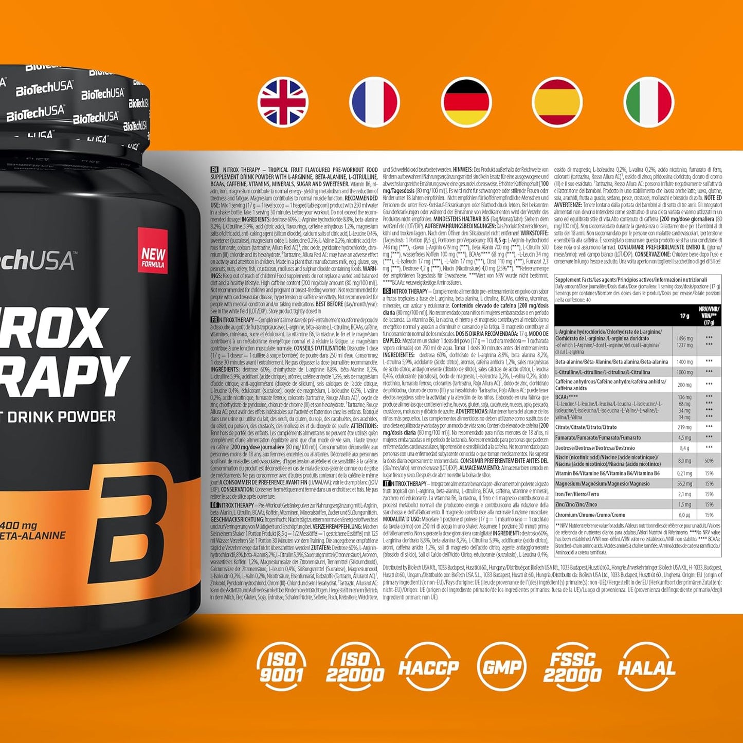 BioTech NitroX Therapy 680g