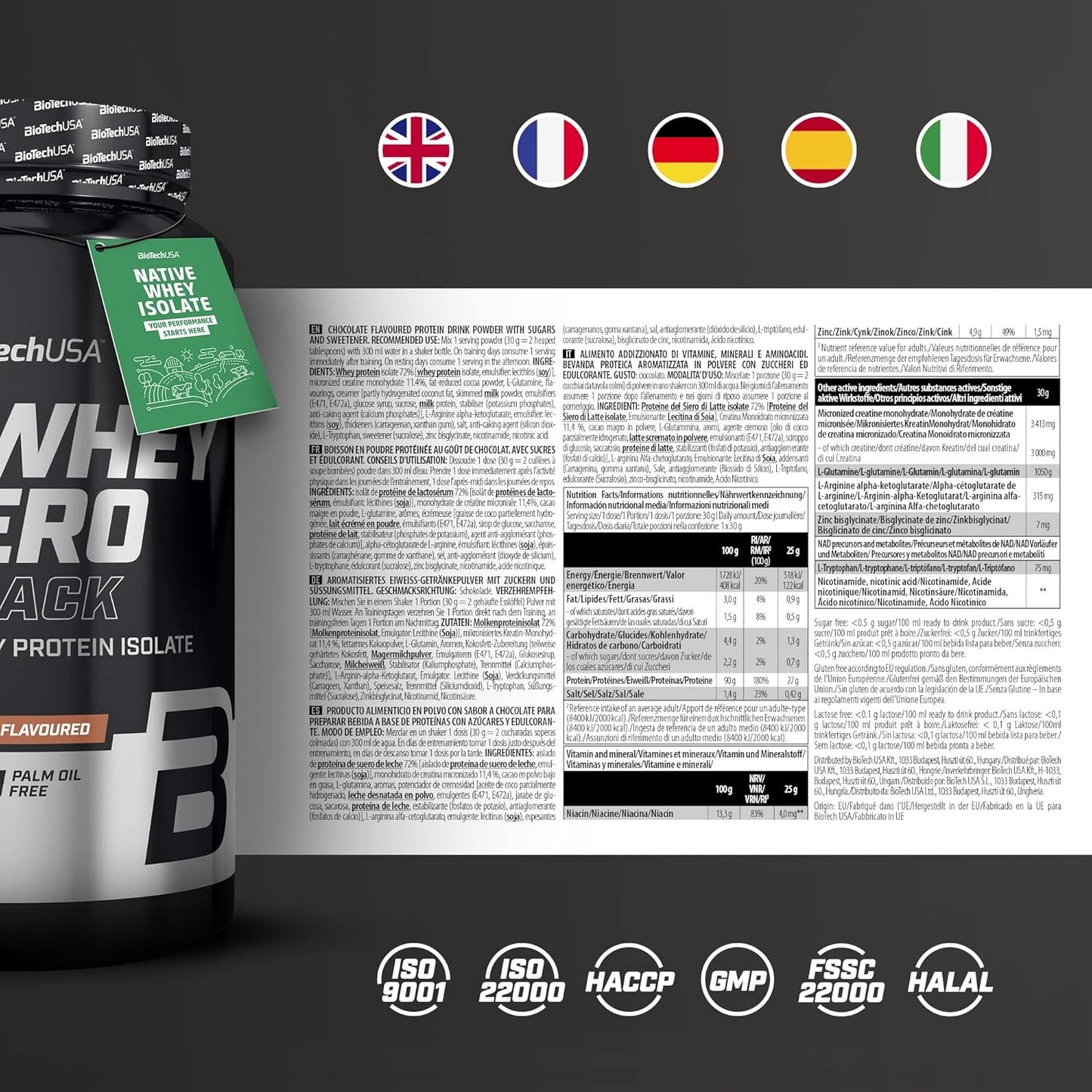 BioTech Iso Whey Zero Black 908g