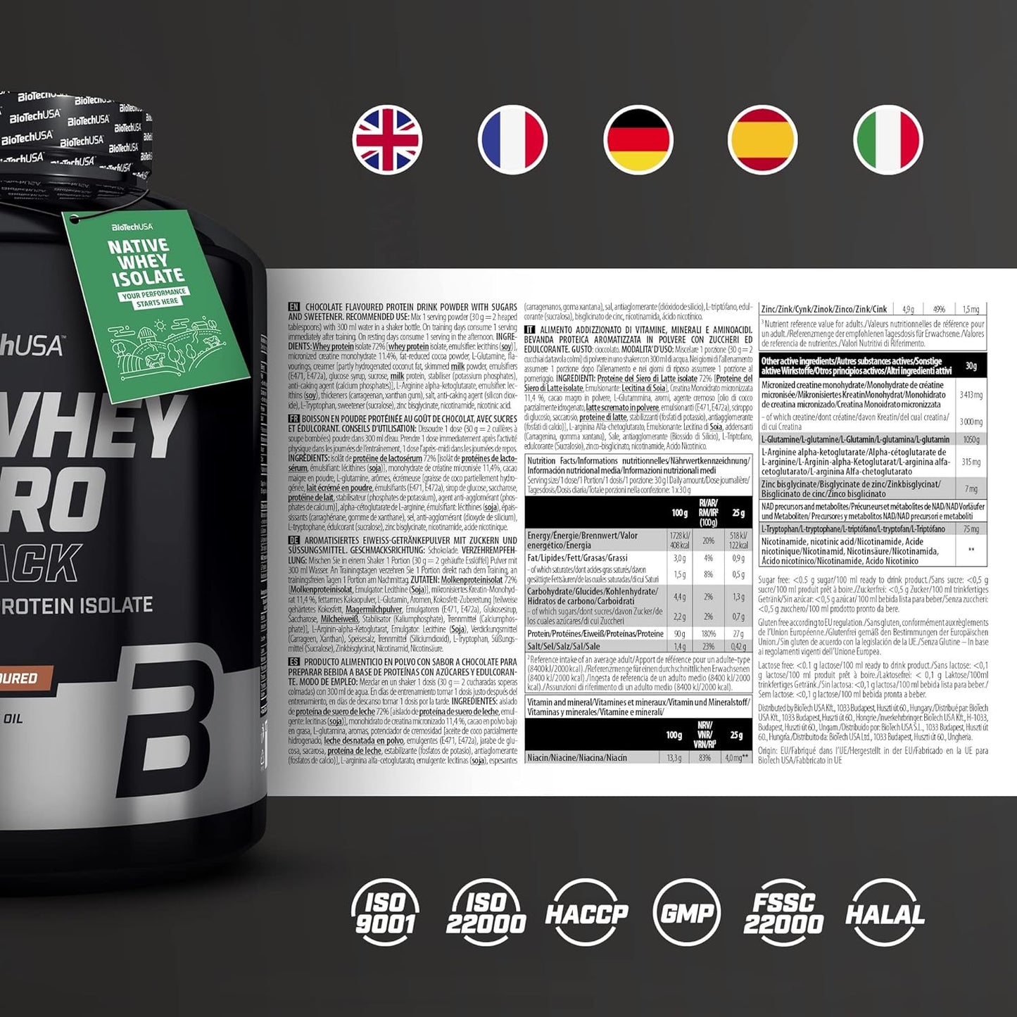 BioTech Iso Whey Zero Black 2270g