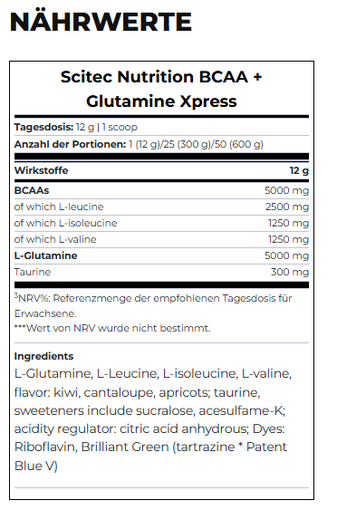 Scitec BCAA+ Glutamine Xpress 600g