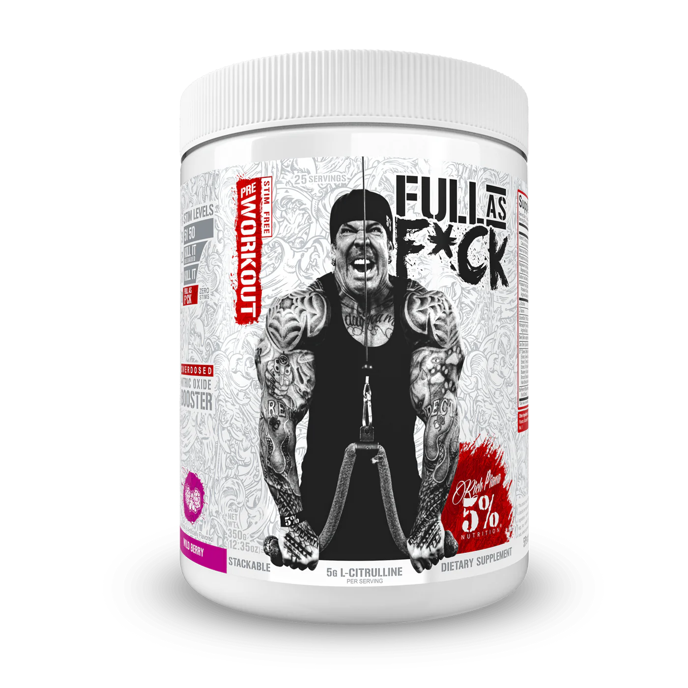 Rich Piana 5% Nutrition Full as F*ck Legendary 375g