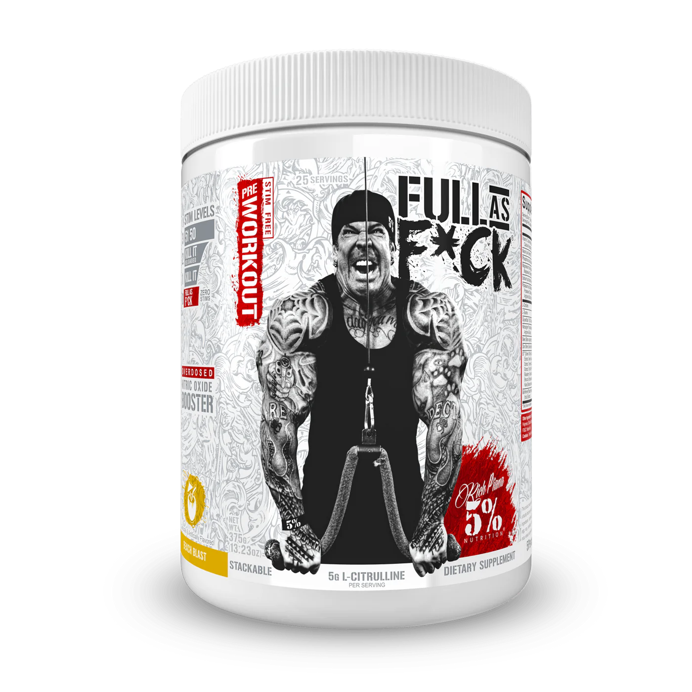 Rich Piana 5% Nutrition Full as F*ck Legendary 375g