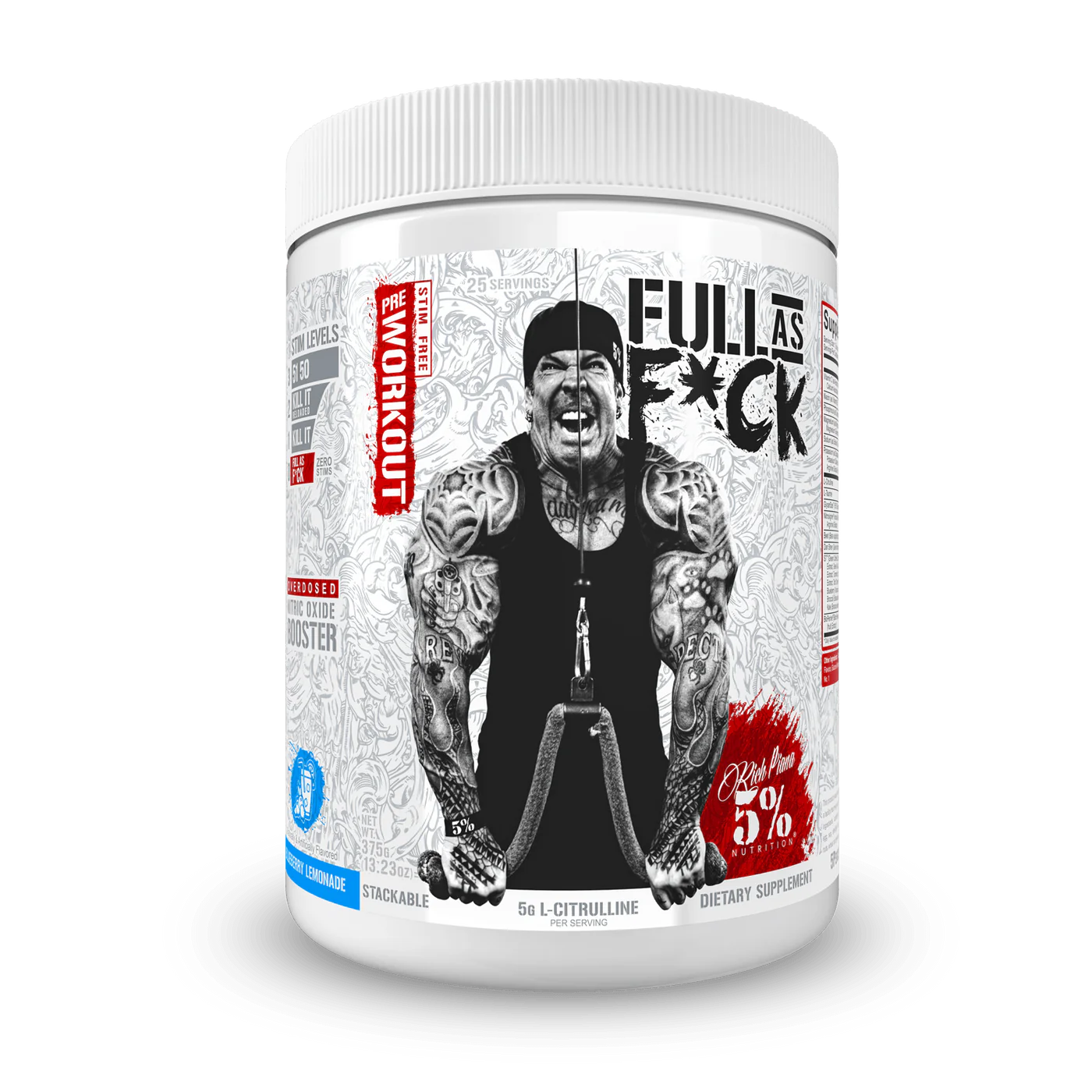 Rich Piana 5% Nutrition Full as F*ck Legendary 375g